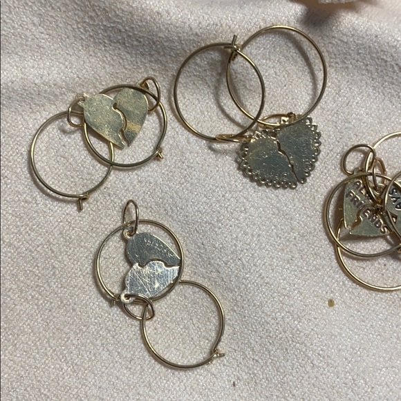 SOLD OUT 14K Always Friends to share with Hoop Earrings - Picture 6 of 6